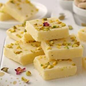 Khoya badam burfi