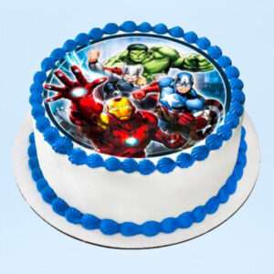 Avengers Photo Cake