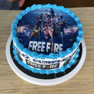 Free Fire Photo Cake