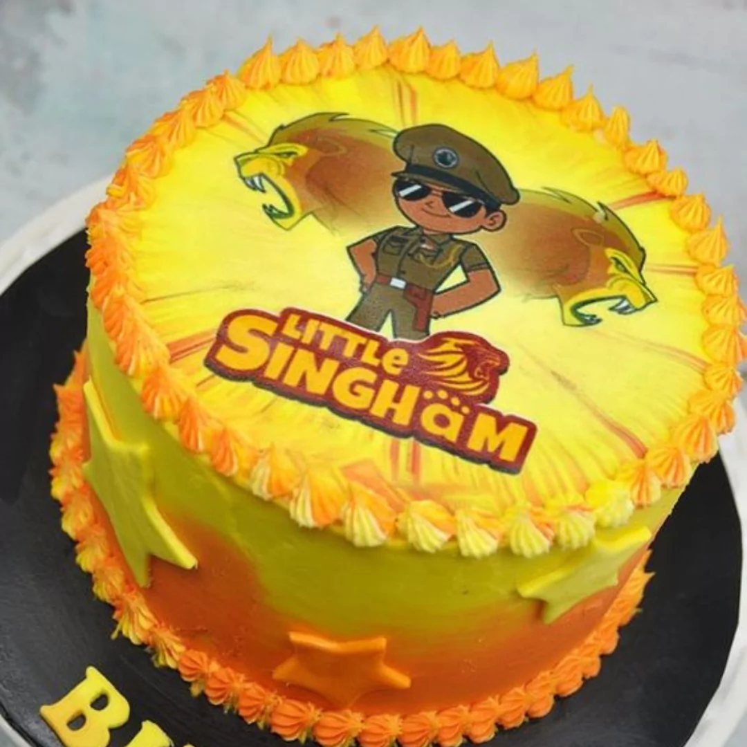 Little Singham Cartoon cake| Cakes Online delivery Hyderabad|CakeSmash.in
