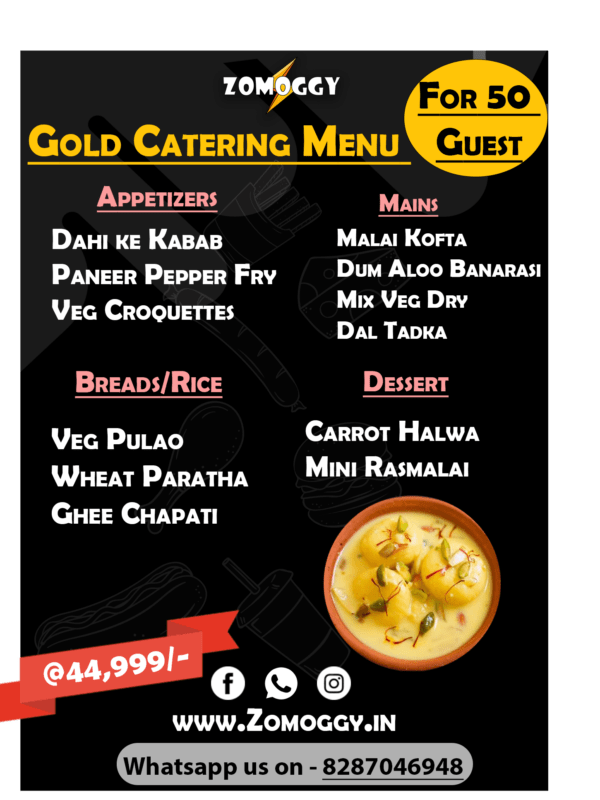 For 50 People Gold Package Catering Service