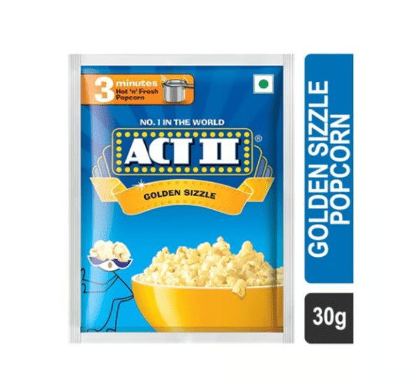 Act II Golden Sizzle Popcorn (Pressure Cooker) 30 Gram