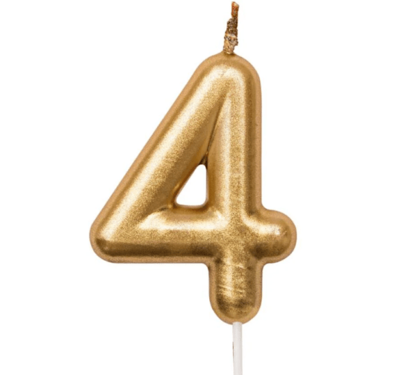 4 Number Candle